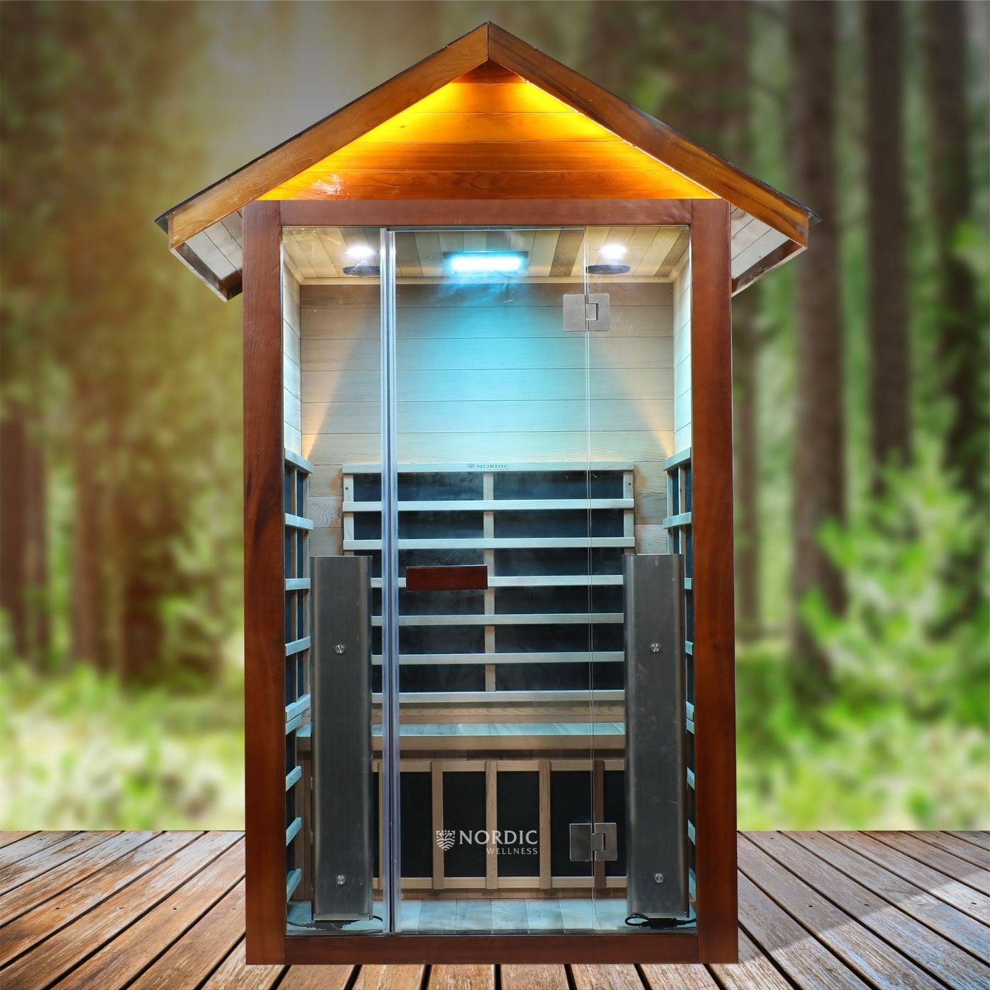 Nordic Nature Outdoor 2pp Full Spectrum Infrared Sauna