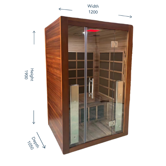 Nordic Retreat 2 Person Full Spectrum Infrared Sauna (Cedar)