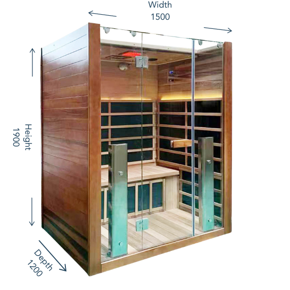 Part Payment Nordic Retreat 3 Person Full Spectrum Infrared Sauna (Cedar)